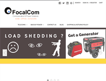 Tablet Screenshot of focalcom.co.za